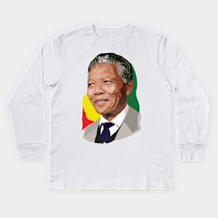 Nelson Mandela Kids Long Sleeve T-Shirt